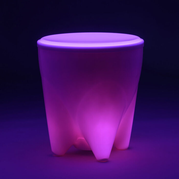 KROCUS Pouf Luminoso LED RGB Batteria Ricaricabile - immagine 2