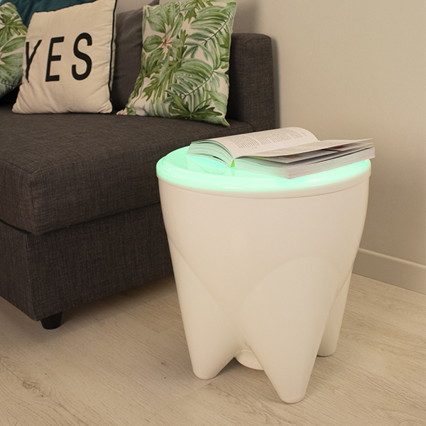 KROCUS Pouf Luminoso LED RGB Batteria Ricaricabile
