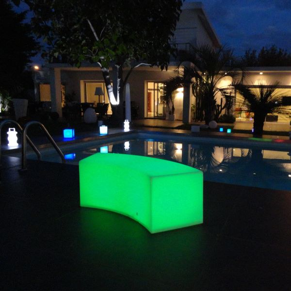 BENCH PARTY Panca LED RGBW Batteria Ricaricabile