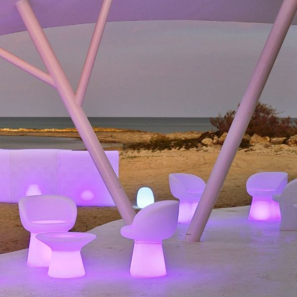 MALLORCA60 Poltroncina luminosa LED RGB Batteria ricaricabile
