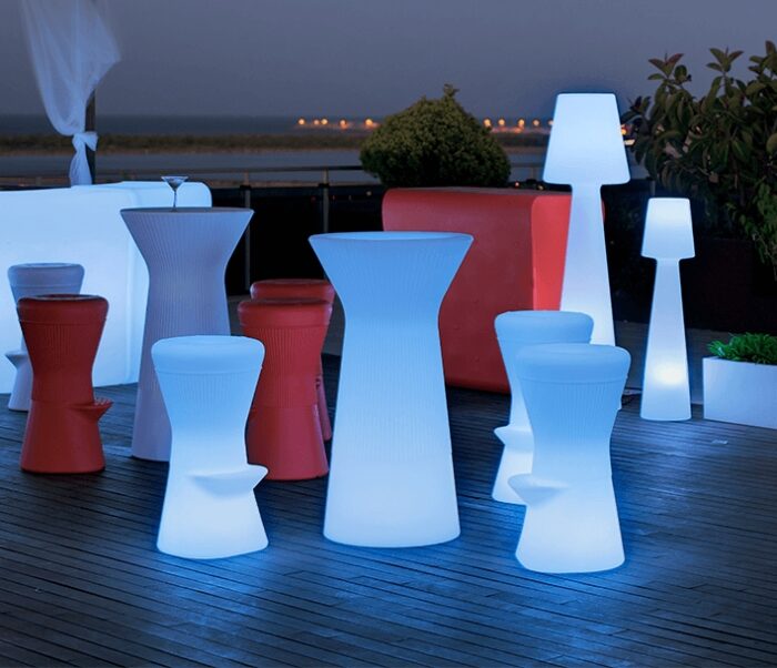 CORFÙ74 Sgabello LED RGB Batteria - immagine 5