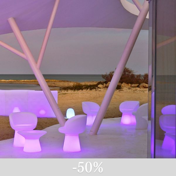 MALLORCA 60 | Poltrocina luminosa Led RGB Batteria ricaricabile