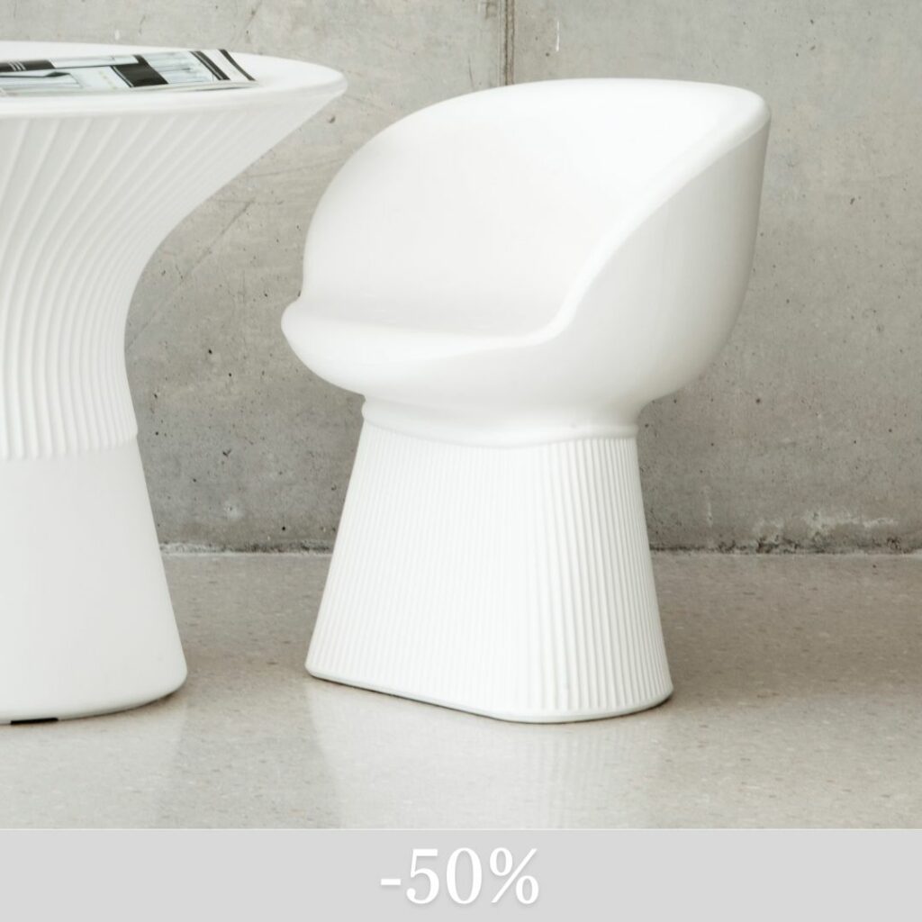 MALLORCA 60 | Poltroncina bianco opaco