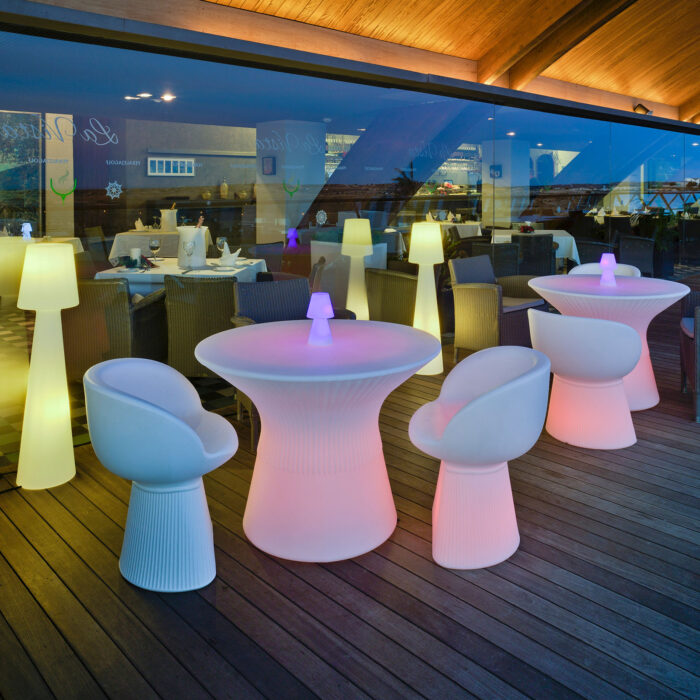 MALLORCA60 Poltroncina luminosa LED RGB Batteria ricaricabile - immagine 5