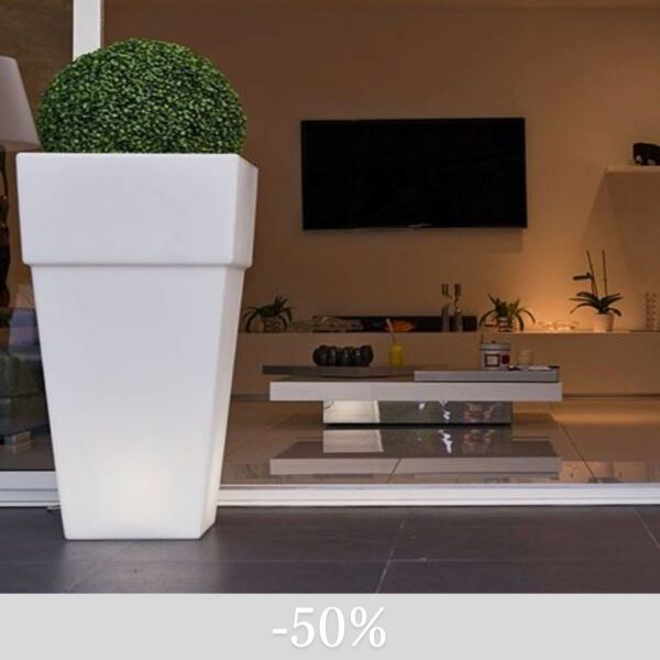 LOBBY | Vaso/Glacette Luminoso LED luce bianca